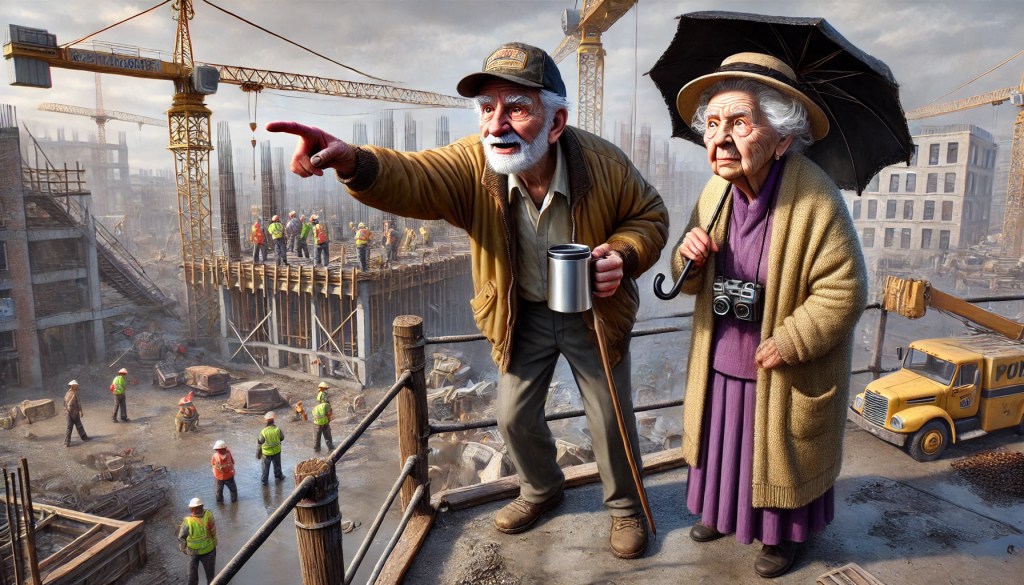 A tale of two elders, binoculars and a construction&nbsp;site